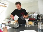 barista tanfolyam a kávé házában chemex