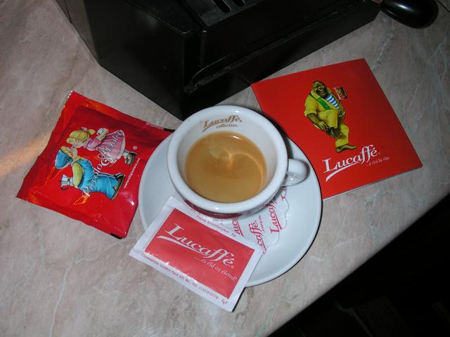 lucaffé piccolo & dolce podos kávéteszt krém