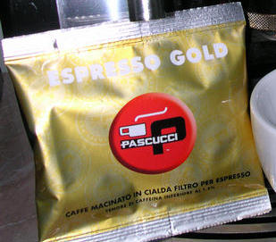 pascucci gold pod csomagolás