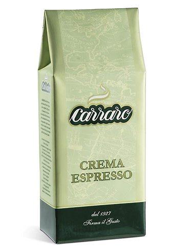 carraro crema espresso szemeskávé teszt csomagolás