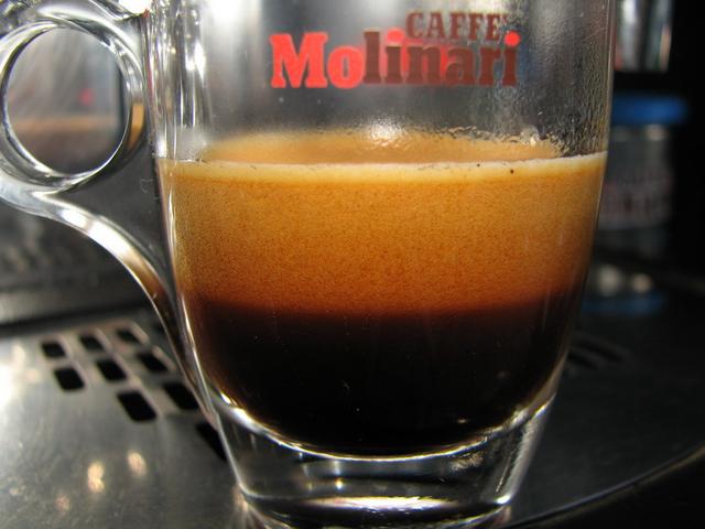 molinari cinque stelle decaffeinato kávéteszt krém