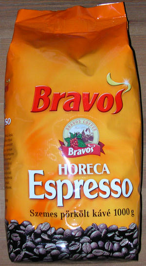 bravos espresso csomagolás