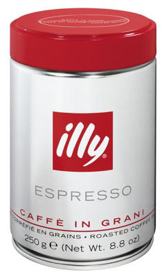 illy espresso szemeskávé csomagolás