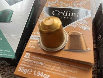 Cellini Nespresso kompatibilis kávékapszula bemutató kapszula közeli