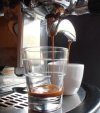 scoperto arabica szemes kávé teszt shot