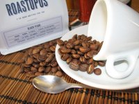 Roastopus Black Pearl szemeskávé teszt  kávébabok