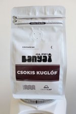 Bányai Csokis Kuglóf szemes kávé teszt  csomagolás