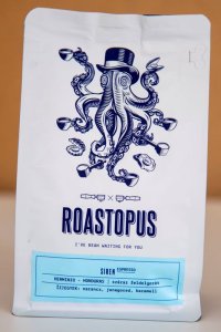 Roastopus Siren Espresso - Honduras szemeskávé teszt csomagolás